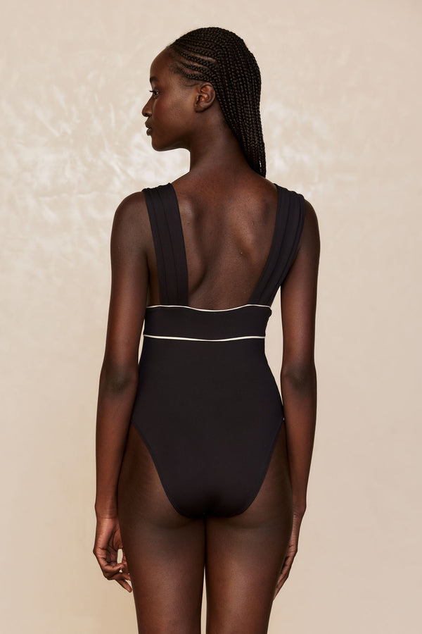 Aruba One Piece - Black/Ivory
