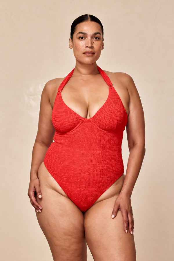 Honolulu One Piece - Chili Pepper Crinkle
