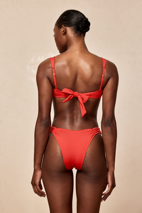 Clovelly High Leg Bottom - Chili Pepper