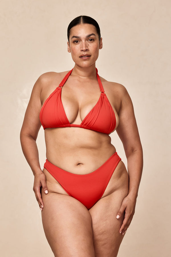 Seychelles Bottom - Chili Pepper (Modest Coverage)