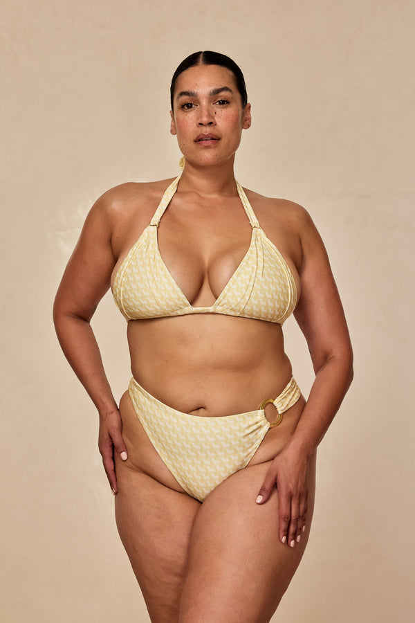 Morocco Top - Ivory Geo