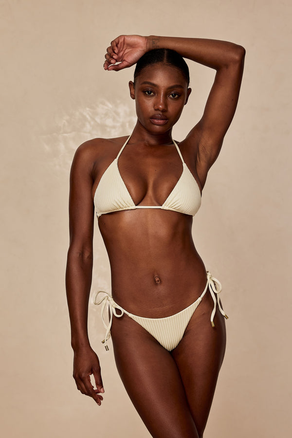 Palma Top - Ivory Shiny Rib