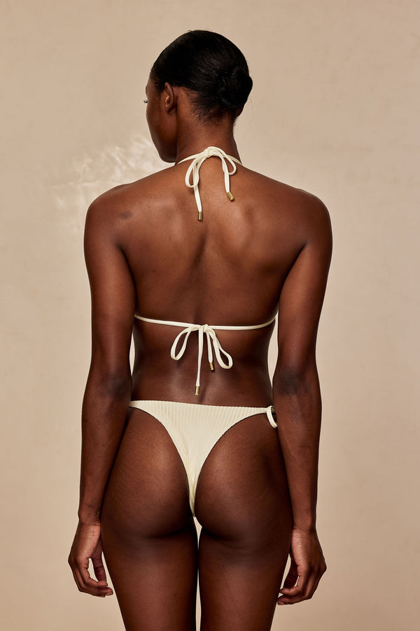 Palma Top - Ivory Shiny Rib