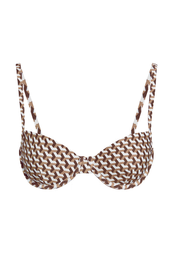 Capri Top - Husk Geo