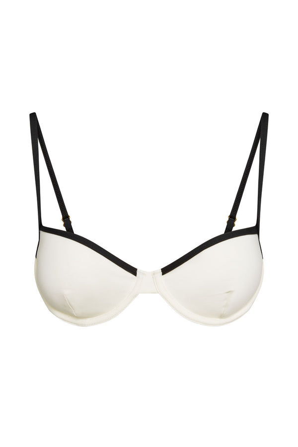 Capri Top - Ivory/Black