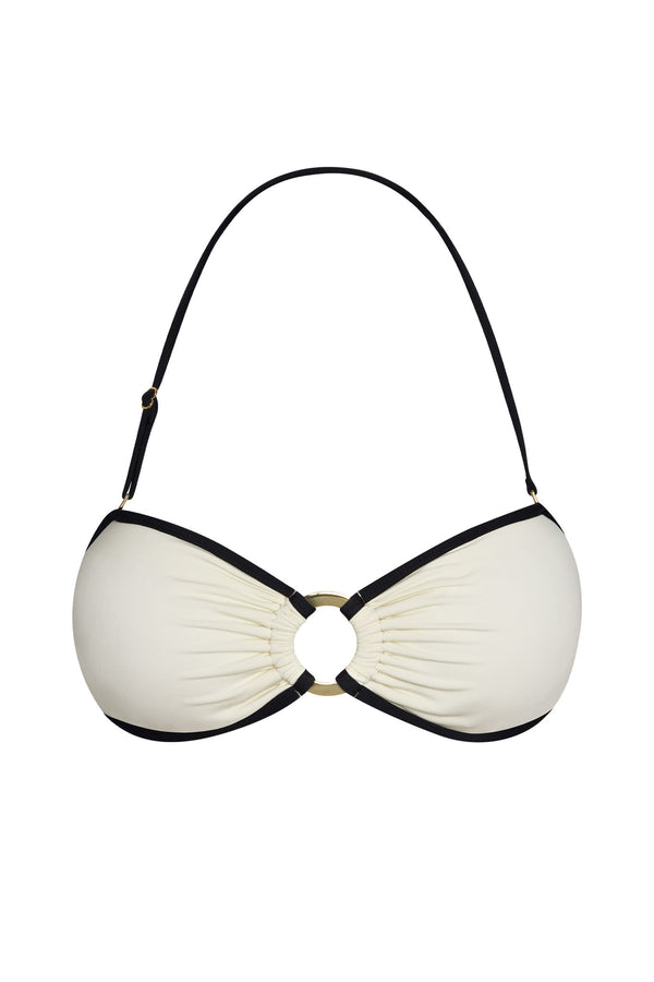 Costa Rica Top - Ivory/Black