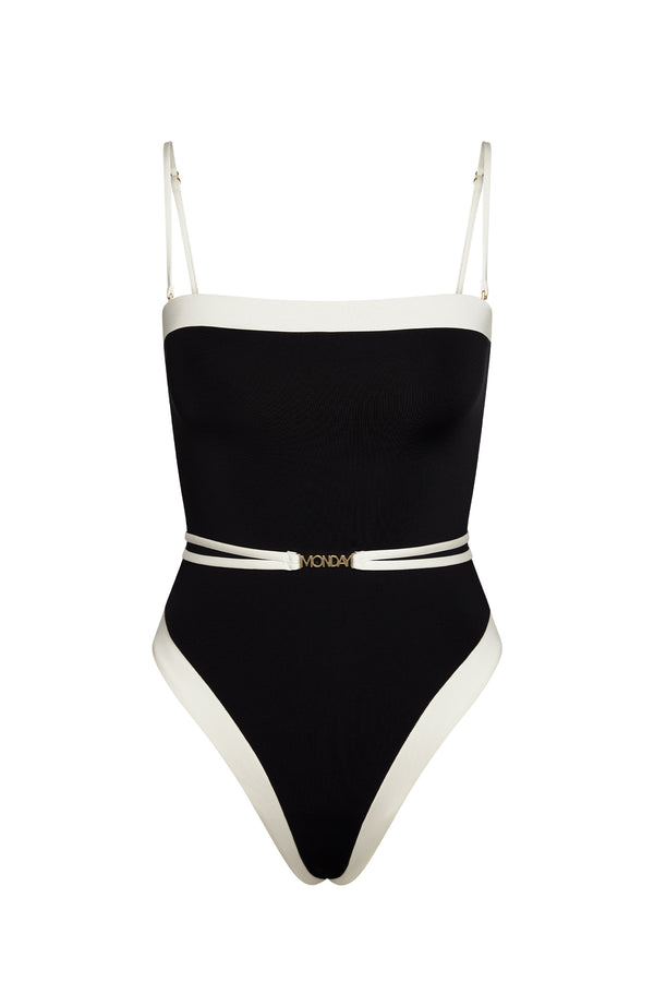 Miami One Piece - Black/Ivory