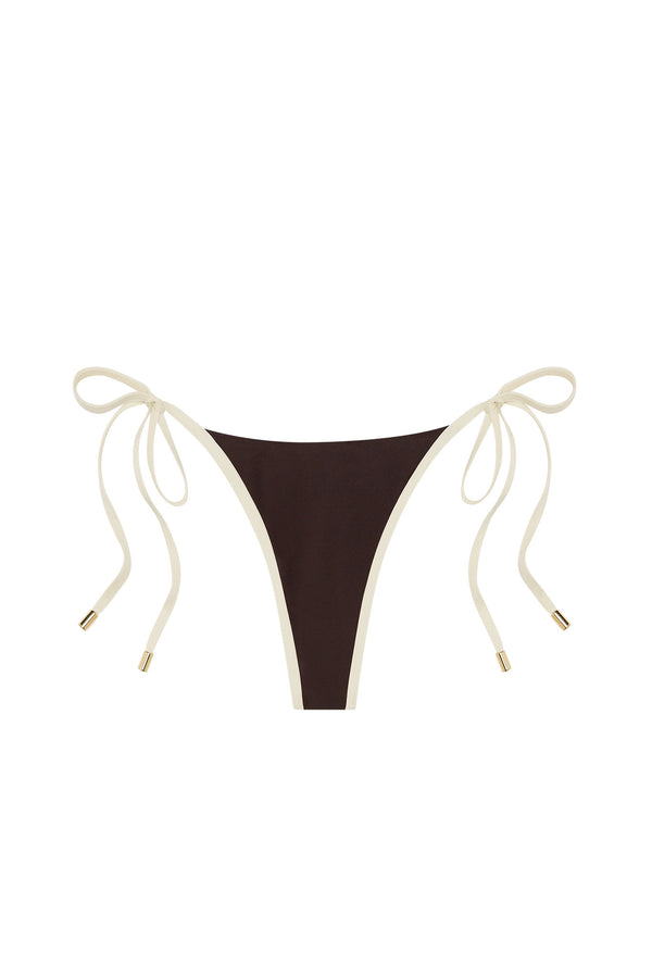 Palma Thong - Espresso/Ivory