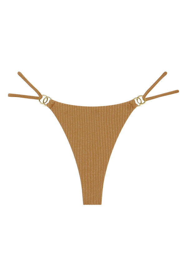 Petit Ermitage Bottom - Antique Gold Lurex Rib