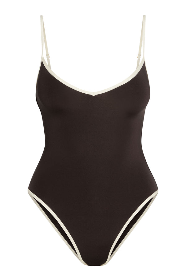 Ravello One Piece - Espresso/Ivory