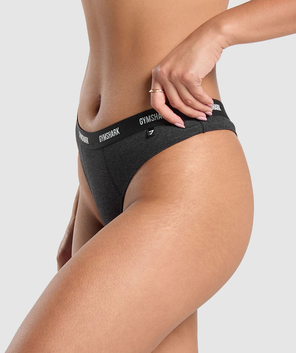 Rib High Rise Thong