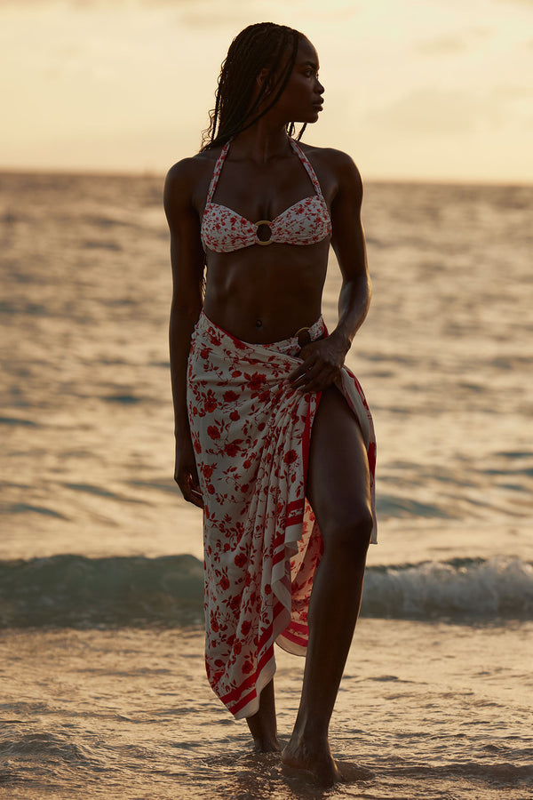 Via Marina Piccola Sarong - Sunrise Floral