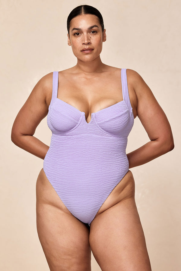 Clovelly One Piece - Wisteria Crinkle