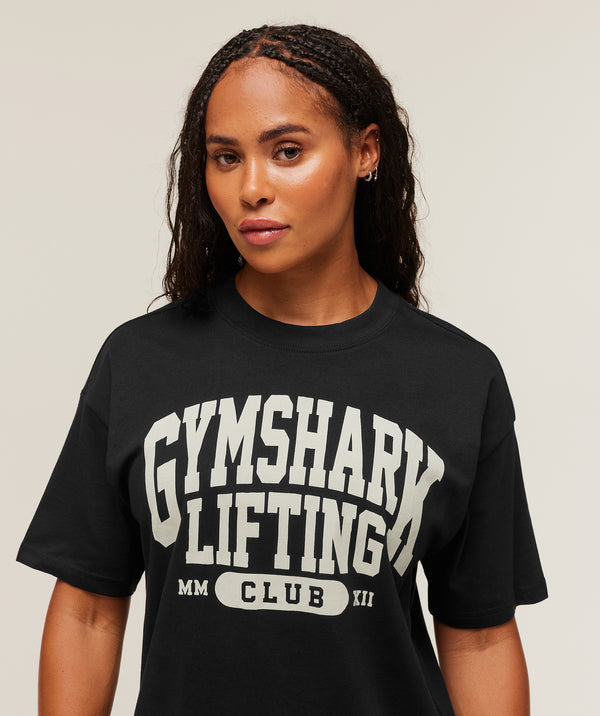 Lifting Club Graphic Oversized T-Shirt