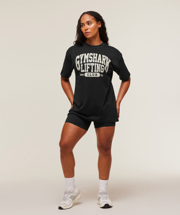Lifting Club Graphic Oversized T-Shirt