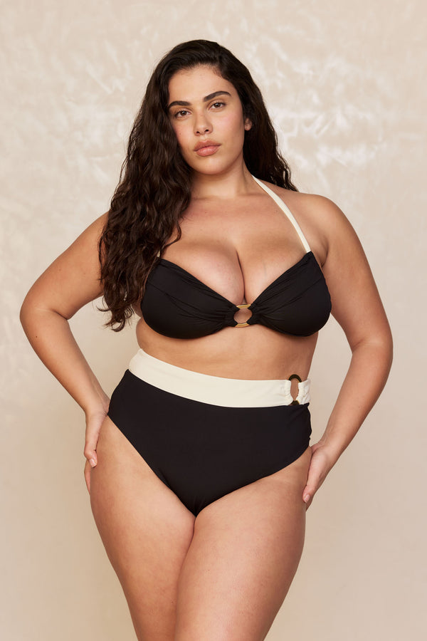 Bronte Top - Black/Ivory