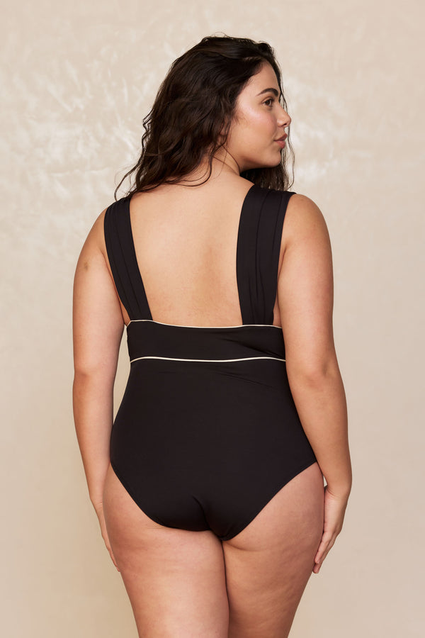 Aruba One Piece - Black/Ivory