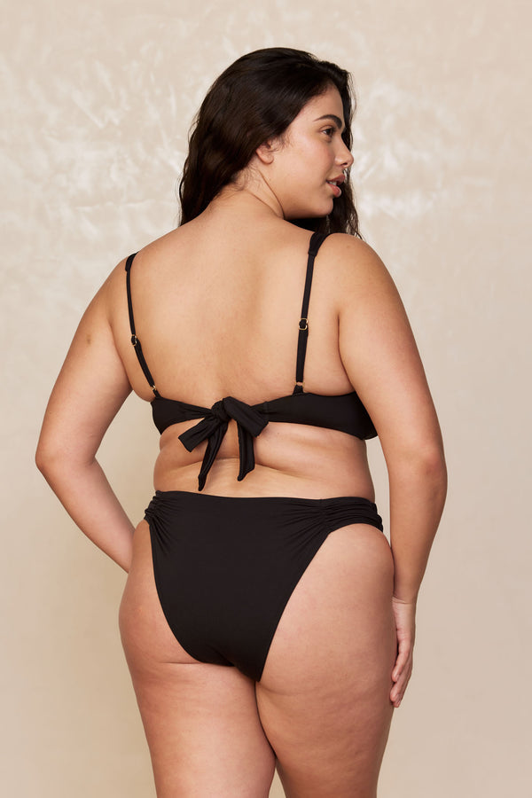 Clovelly High Leg Bottom - Black