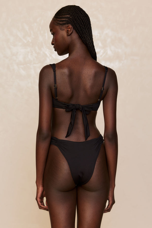 Clovelly High Leg Bottom - Black