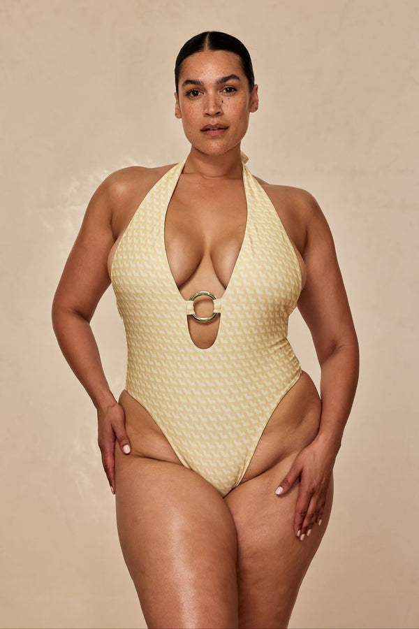 Montego One Piece - Ivory Geo