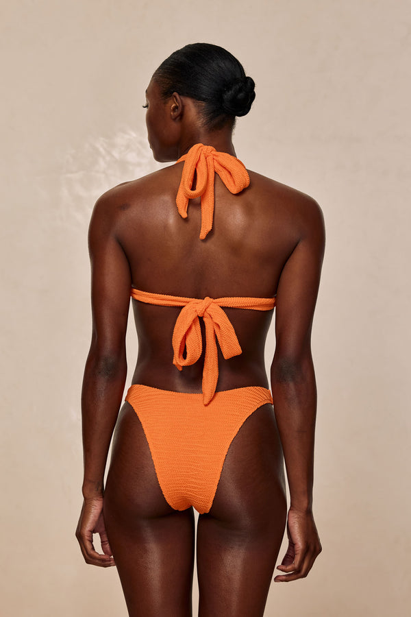 Morocco Top - Tangerine Crinkle