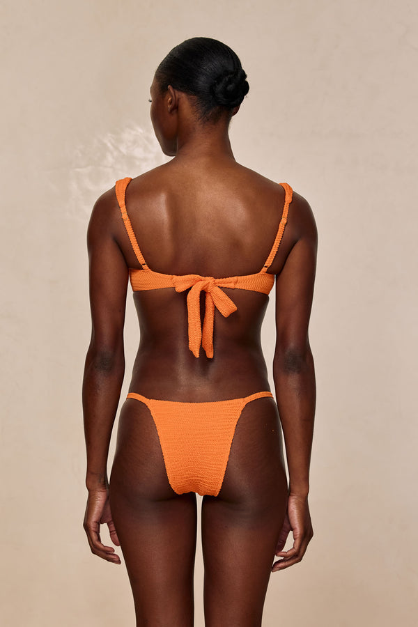Cala Roja Top - Tangerine Crinkle