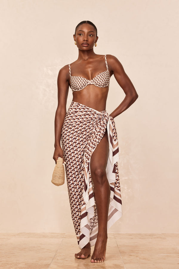 Marina Piccola Sarong - Husk Geo