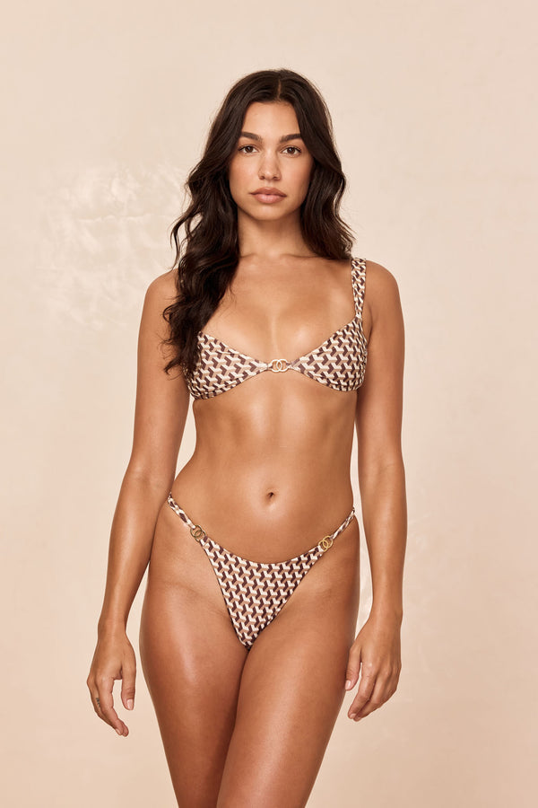 Petit Ermitage Top - Husk Geo