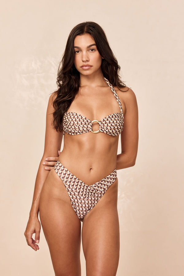 Bronte Top - Husk Geo