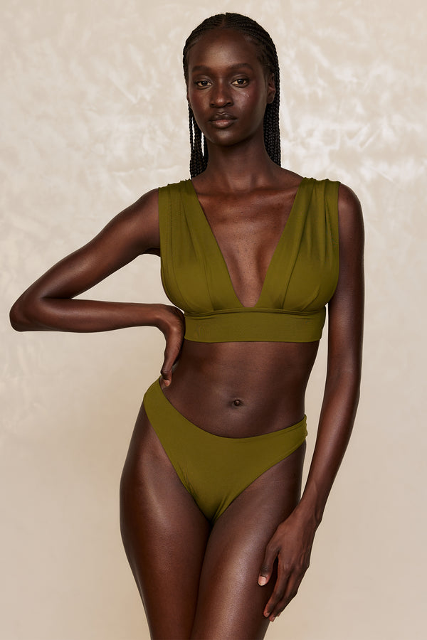 Seychelles Bottom - Olive (Modest Coverage)
