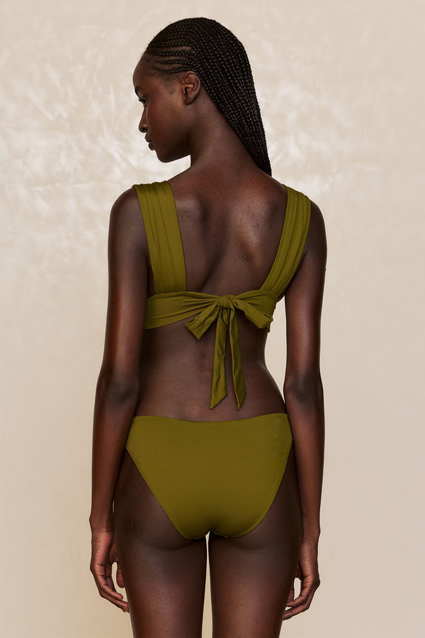 Seychelles Bottom - Olive (Modest Coverage)