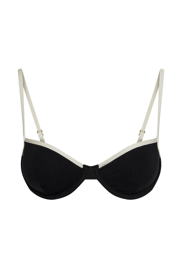 Capri Top - Black/Ivory