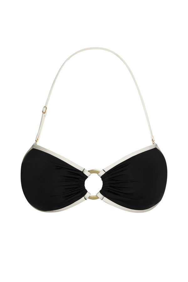 Costa Rica Top - Black/Ivory