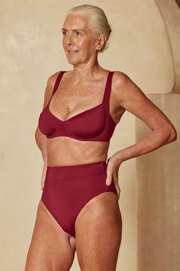 Sorrento Top - Burgundy