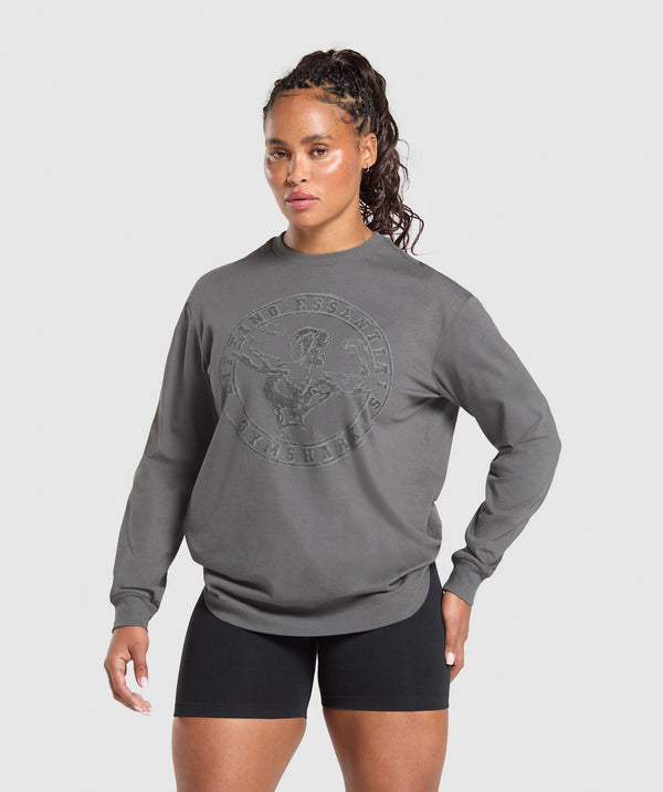 Back Gains Graphic Long Sleeve Top