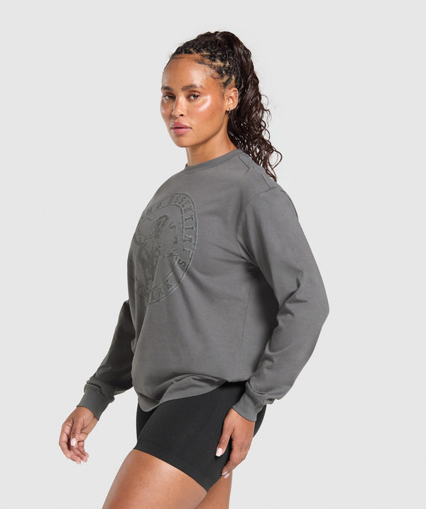 Back Gains Graphic Long Sleeve Top