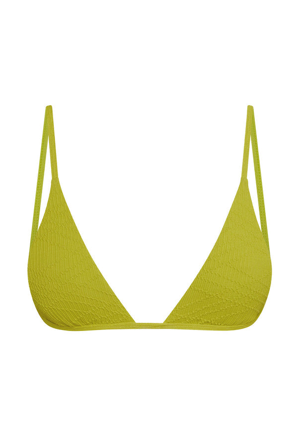 Barbados Top - Chartreuse Summer Plaid