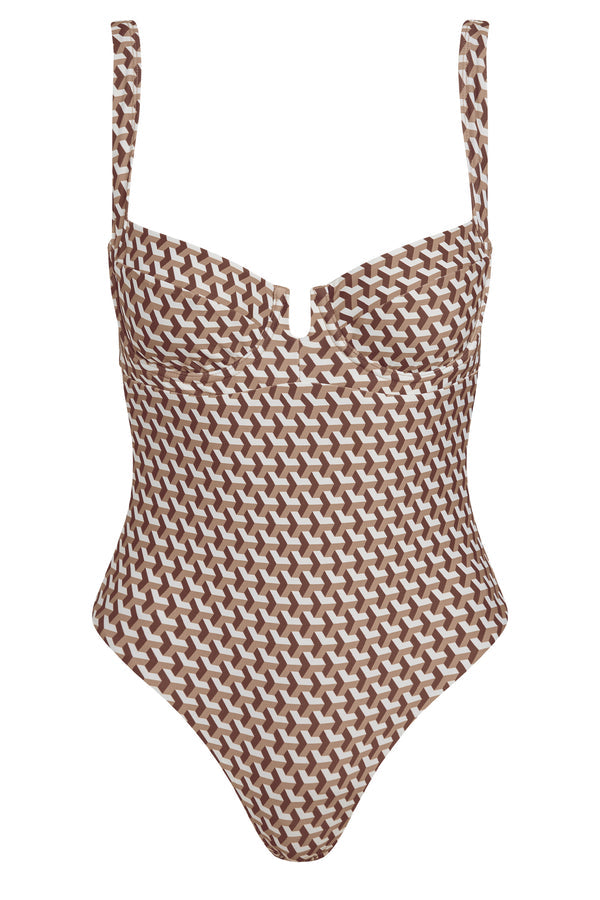 Clovelly One Piece - Husk Geo