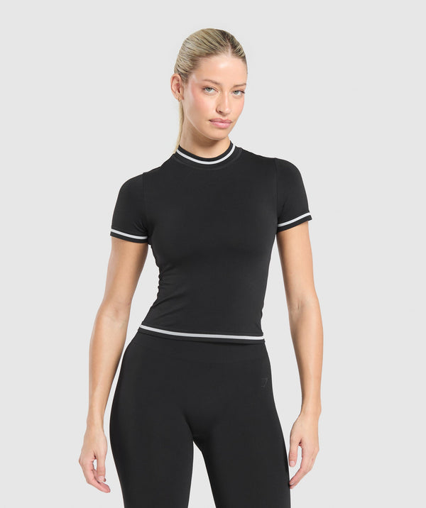 Contrast Seamless Midi Tee