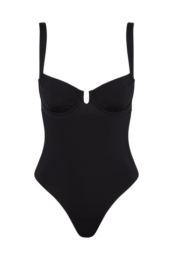 Clovelly One Piece Long Body - Black