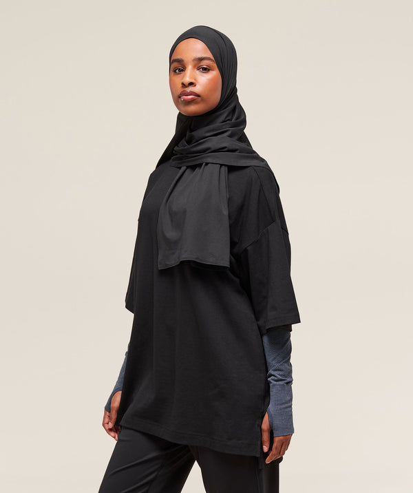 Covered Longline Cotton T-Shirt