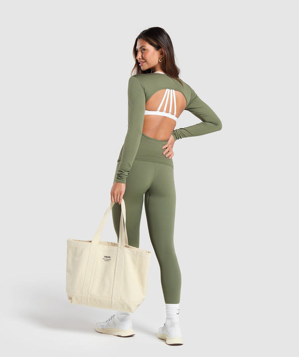 Everyday Open Back Long Sleeve Top