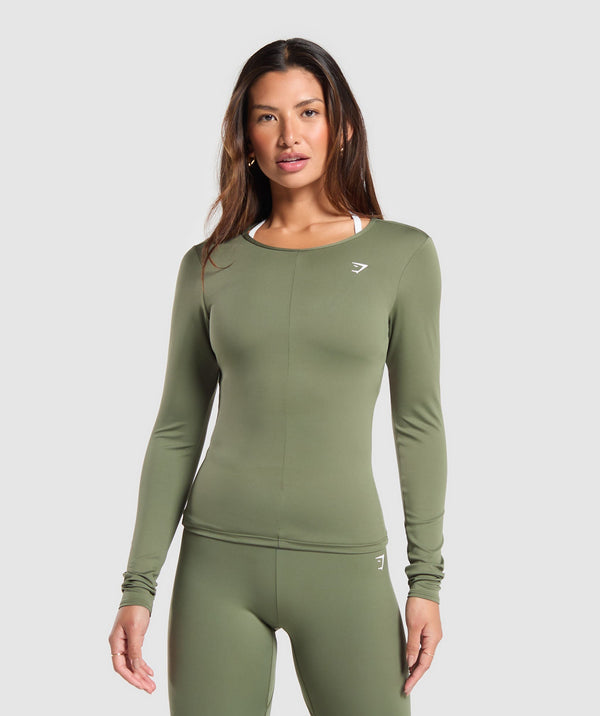 Everyday Open Back Long Sleeve Top