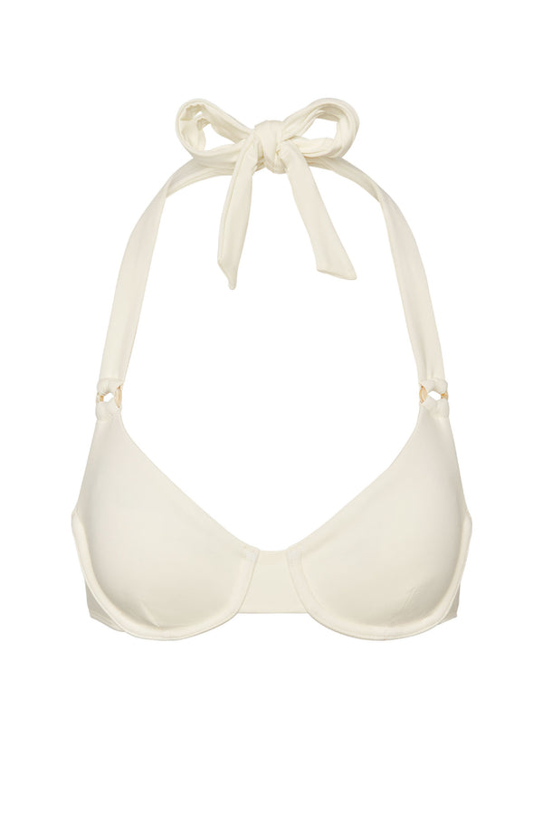 Honolulu Top - Ivory w/ Pearl Ring