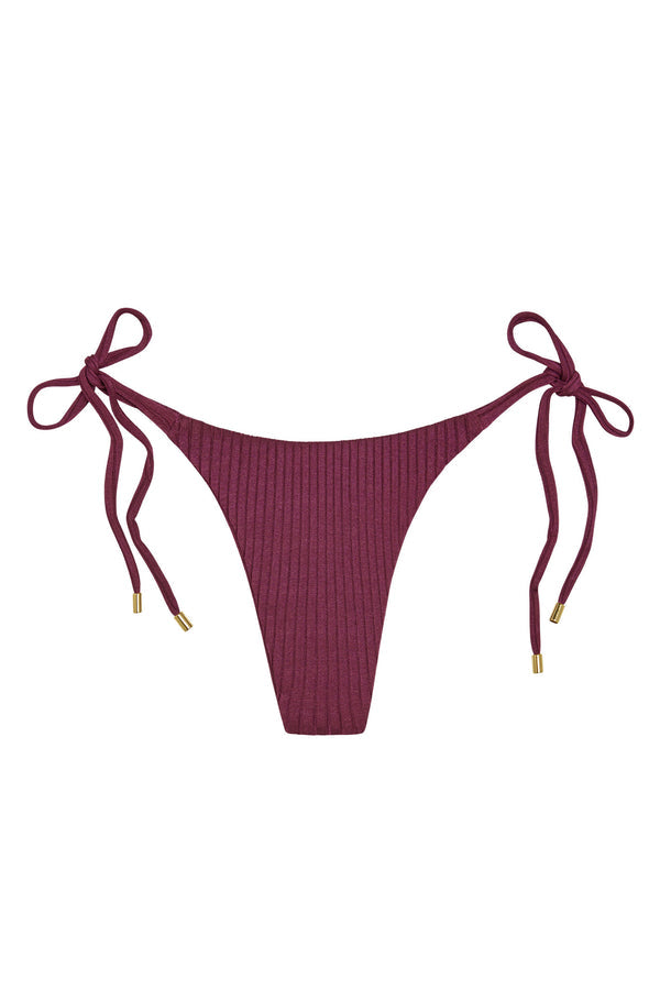 Palma Bottom - Eggplant Wide Rib