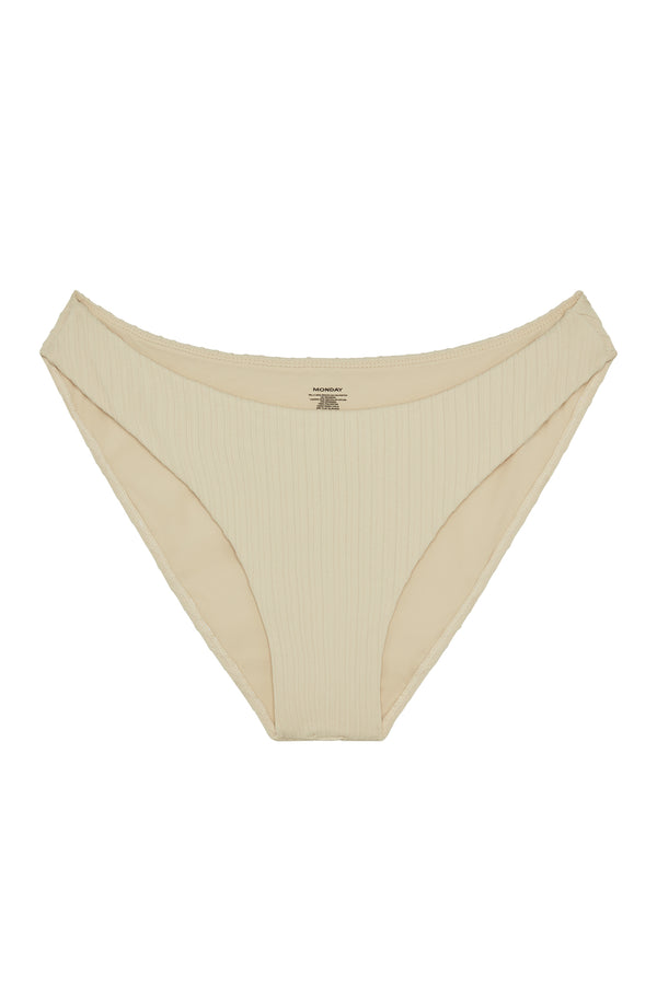 Seychelles Bottom - Vanilla Matte Rib (Modest Coverage)
