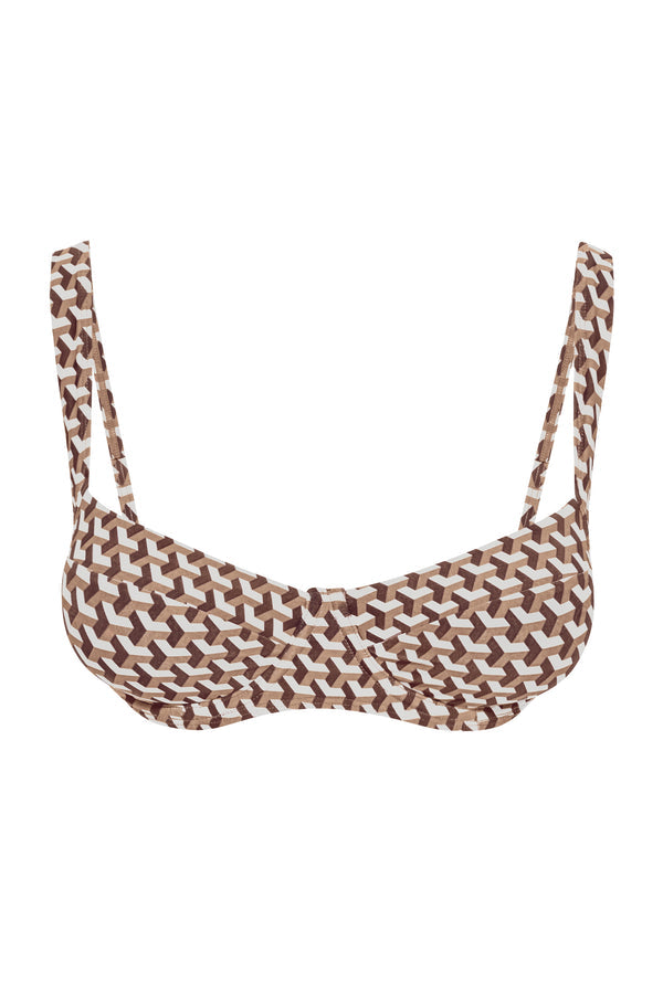 Sorrento Top - Husk Geo