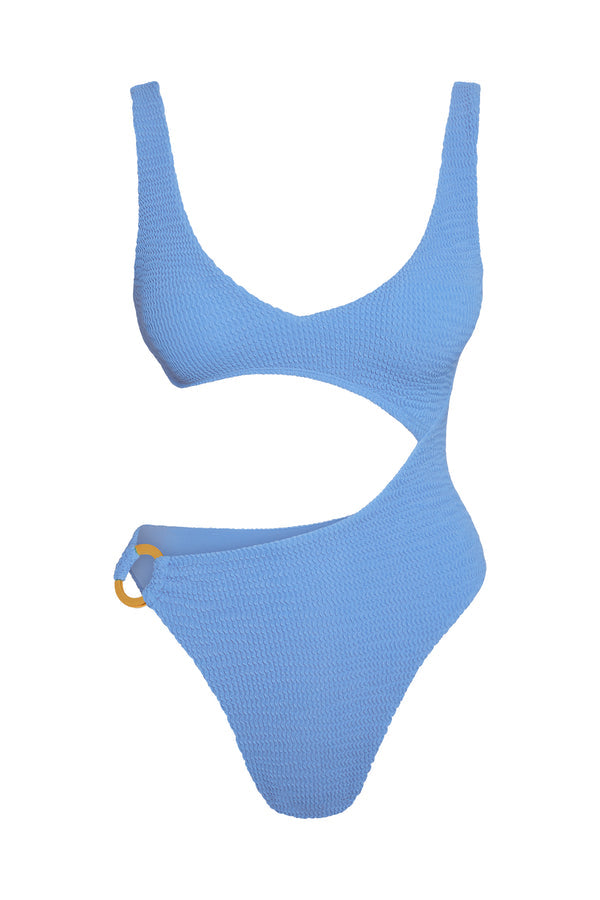 St. Barth's One Piece - Azure Crinkle