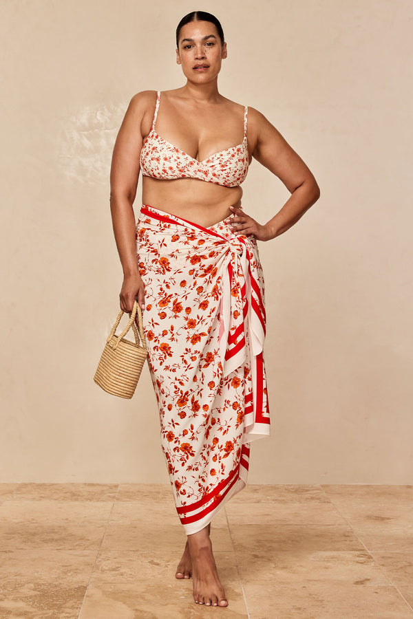 Via Marina Piccola Sarong - Sunrise Floral