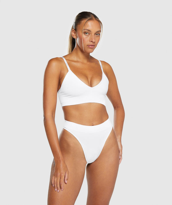 Seamless High Leg Thong